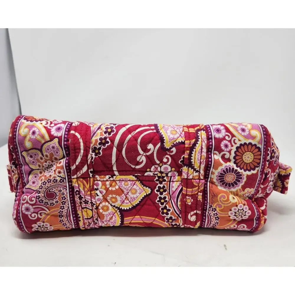 Vera Bradley Raspberry Fizz Rare Retired Quilted Shoulder Bag Mini Duffle Y2K